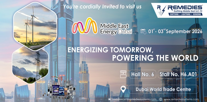 You're cordially invited to visit us at Middle East Energy Dubai, 01st - 03rd September 2026, Hall No. 6, Stall No. H6.A01